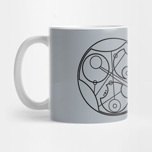 Never Give Up, Never Surrender - Circular Gallifreyan Mug